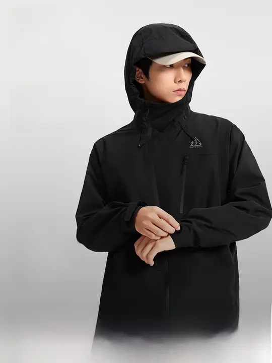 361° フード付き メンズハードシェルジャケット【秋用・アウトドア・登山対応】