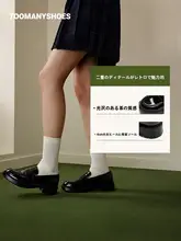 ローファー レディース 厚底 クラシカル ヴィンテージ トラッド ブラック 制服コーデ 「Toomanyshoes」