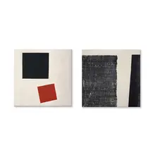 幾何学模様のアートプリント 壁掛け装飾画【金属フレーム付き】