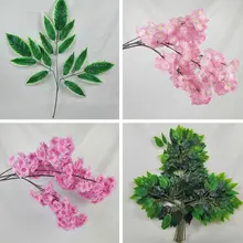 造花大桜の木 インテリア装飾用【リビング用・壁掛け対応・マンゴーリーフ・榕樹リーフ】