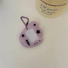 可愛い羽根付きカードケース【アクリルキーホルダー・一寸証明写真収納】