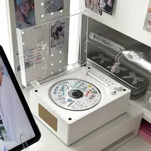 レトロデザインのCDプレーヤー【Bluetooth対応・ポータブル・誕生日ギフトに最適】