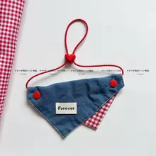 ペット用ダブルフェイス三角バンダナ【猫用・犬用・撮影用】