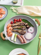 onlycook 麦飯石グリルプレート【アウトドア用・カセットコンロ対応・ノンスティック】