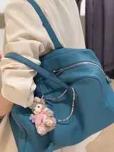 本革製大容量トートバッグ【レトロ・通勤用・ボウリングスタイル】