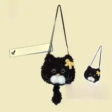 斜めがけバッグ 猫 モコモコ ファー ショルダー 誕生日 プレゼント ギフト 「chillycherry」