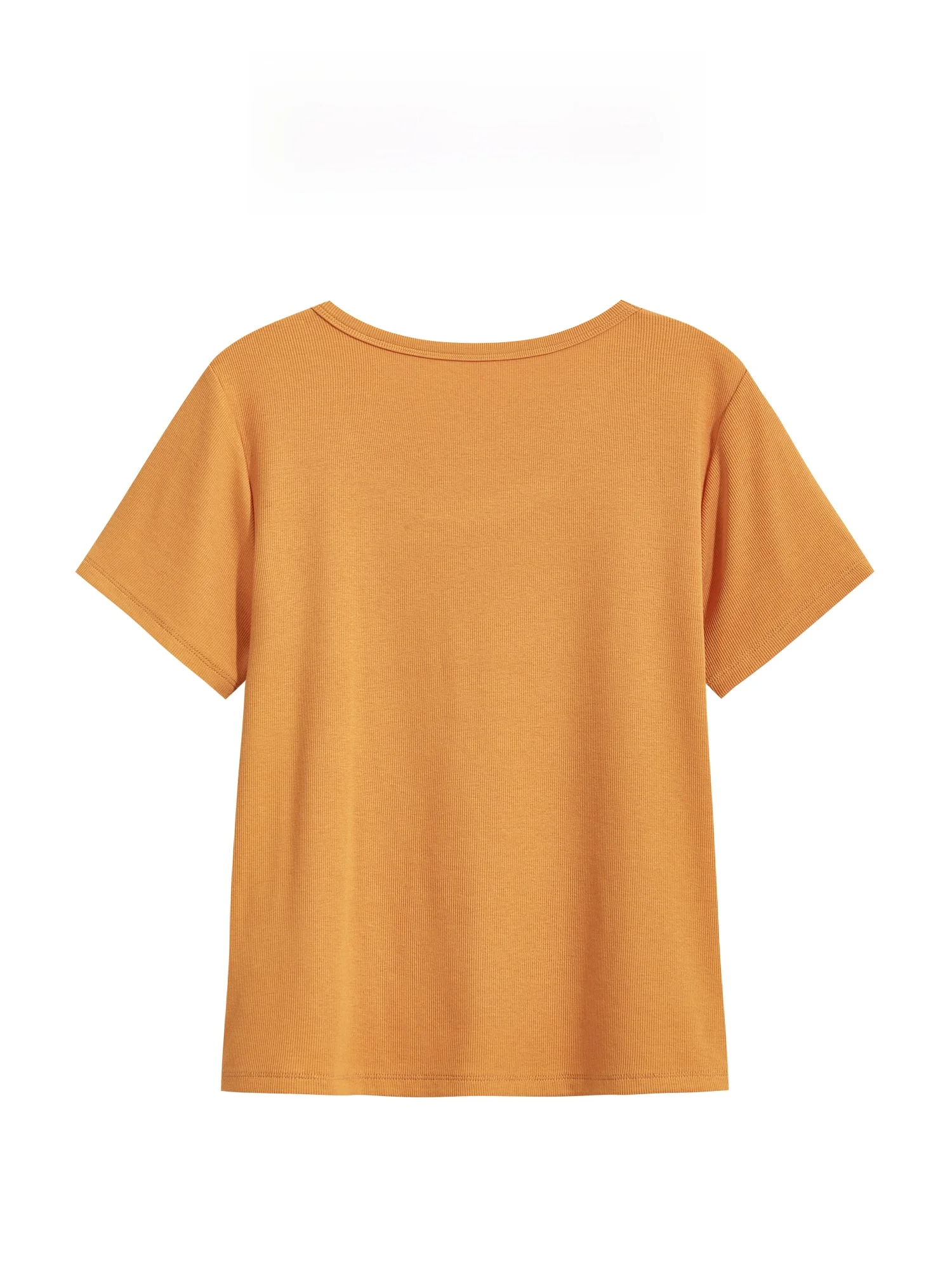 シンプルで洗練されたデザインの女性用ショートスリーブtシ  ャツ：通勤風の修身型スタイル
