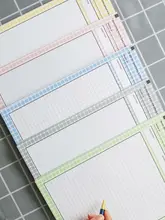 ノート メモ帳 B5 チェック柄 厚手 ミシン目付き インスタ映え 学生用 学習用 「iplaybox」