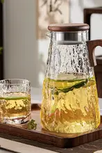 耐熱ガラス製 大容量冷水ポット【飲料用・厚手・ティーポット・家庭用】
