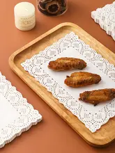 油分を吸収する花柄デザインのキッチン用ペーパー【長方形・揚げ物・お菓子・ケーキ・ピザ用】