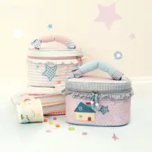 女性用 スキンケア収納ポーチ【分仕切り・携帯式・洗面用】