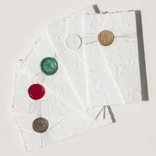 封筒 便箋 レターセット 手ちぎり 毛辺 ヨーロッパ風 高級感 シンプル おしゃれ 封蝋 ワックスシール ウェディング 招待状 結婚式 インスタ映え