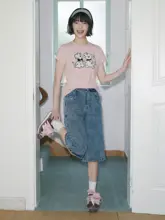 Tシャツ レディース 半袖 ラウンドネック ダルメシアン 刺繍 可愛い トップス 夏「PSO Brand」