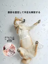 ペット用レインコート【透明・中型犬・小型犬対応・お腹保護デザイン】