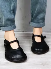 和風デザインのパンダ扣りバレエシューズ【真皮・ソフトな牛革ソール・春用】
