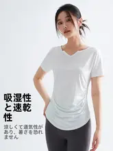 女性用 トレーニング半袖Tシャツ【ランニング・ヨガ・速乾・冷感】