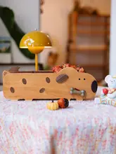猫と犬の収納ボックス【木製・デスク周り整理用・モダンでシンプル】