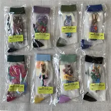 SocksAppeal 夏用 超薄透明 ガラスシルク カートゥーン柄 中筒ソックス【涼感・フランス風】