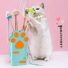 カラフルな猫じゃらし【キャラクターラグ・鈴付き・インタラクティブ】
