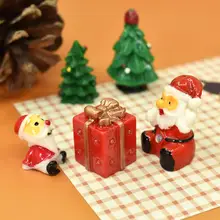 クリスマスギフトボックスの模型ドールハウス【デスクトップ装飾・樹脂製・ミニチュア】