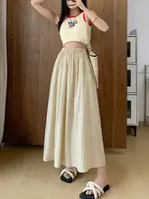 大きいサイズ レディース 半身スカート【夏用・薄手のアイスシルク・Aライン・フレアデザイン】（セットアップ対応）