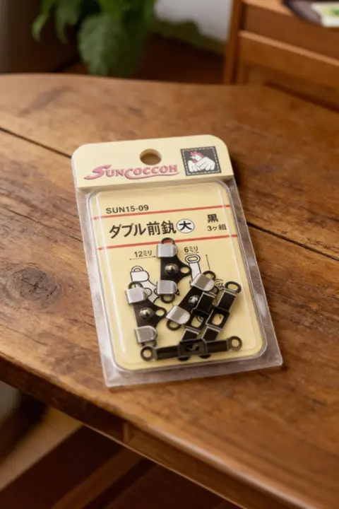 隠れたデザインの金属製ウエスト調整ボタン【手作りパーツ・パンツ用】