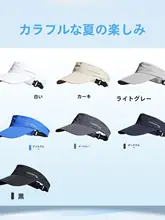 男女兼用 の UVカットランニングキャップ【折りたたみ可能・空頂・アウトドア用】