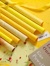 七色のビオライエローシリーズ包装紙の花束【手作りフラワーアレンジ用・資材】