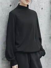 オリジナルデザイン レディースタートルネック長袖Tシャツ【裏起毛・コットン・秋冬用】