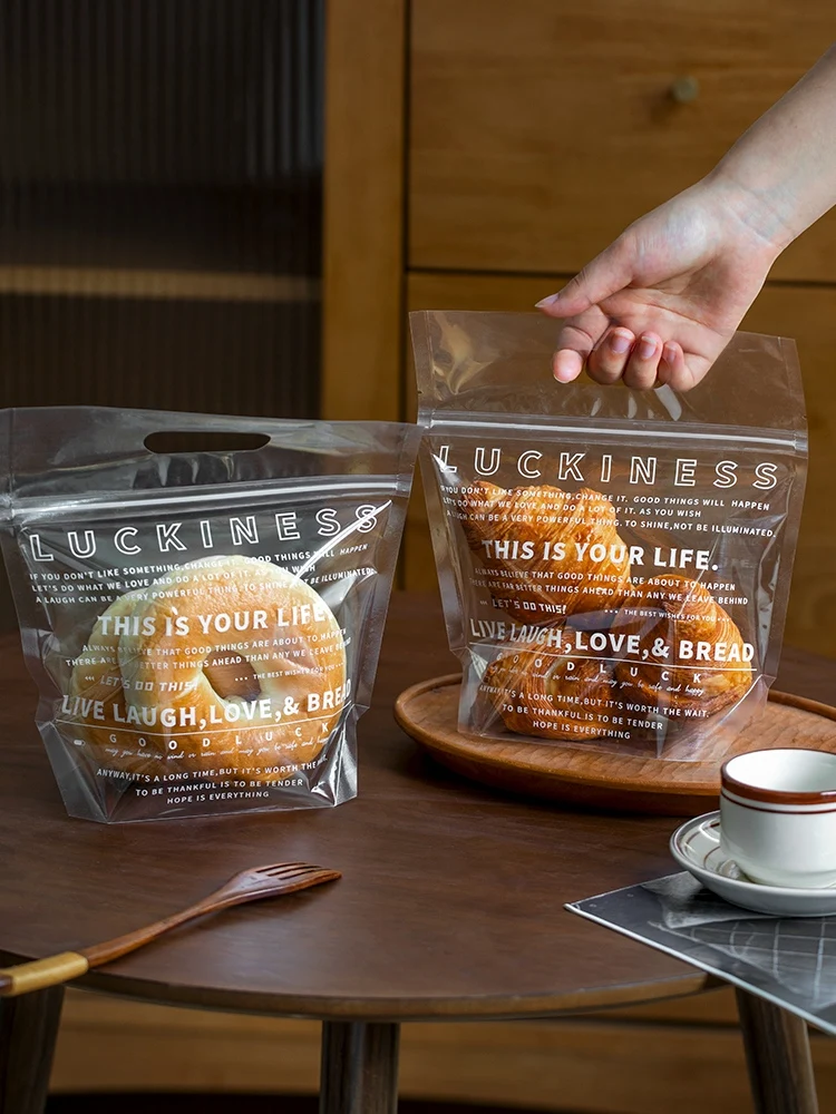 自封式透明焼き菓子袋：ラッピング簡単で密封性の高いスイーツ包装