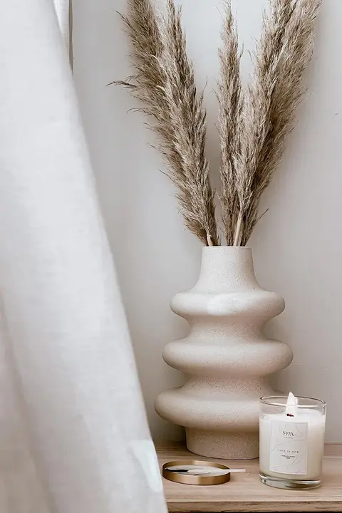 Homeside 素焼きドットデザイン花瓶【水栽培用・北欧スタイル・インテリア装飾】