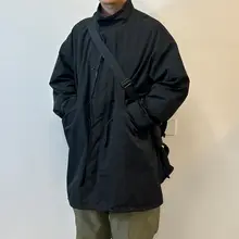 フィッシュテールコート ワークジャケット 男女兼用 取り外し可能なダウンインナー パーカースタイル 日本風