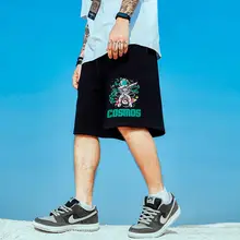 ストリートスタイル ヒップホップ メンズ ショートパンツ【薄手・ストレート・サマー用・大きいサイズ】（セットアップ対応）
