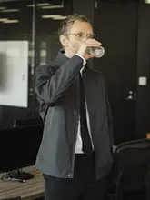 メンズスタンドコート ビジネスカジュアル 素材 春秋 機能ジャケット