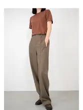 オーストラリアメリノウール製のテーパードパンツ【ウィメンズ・通勤・カジュアル】