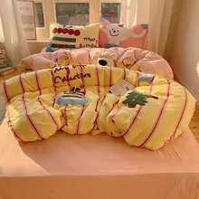 かわいいデザイン！水洗い可能なコットンタオルと刺繍入りベッド用品【ベッドカバー・シングル用・女性向け】【セットアップ対応】