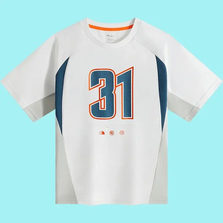 通気性のあるスポーツ用Tシャツ【キッズ・ニット生地・ショートスリーブ】