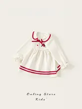 子供用赤い公主ワンピース【春用・フリルデザイン・リボン付き】（セットアップ対応）