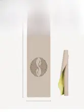 天然ゴム製 ヨガマット【極薄・滑り止め・耐磨耗・持ち運び可能】