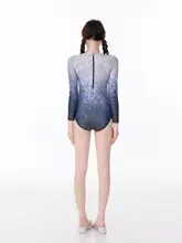 UVカット速乾トライアングルワンピース水着【長袖・長パンツ・ビーチリゾート用】