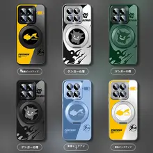 Xiaomi 14用 シンプルで個性的なクリエイティブケース【マットシリコン・回転スタンド・放熱機能】