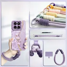 GGUU 水波模様のスマートフォンケース【Xiaomi 14 Pro・完全保護・シリコン製・ストラップ付き】