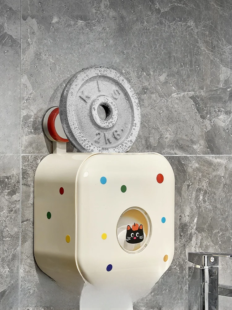 吸盤式トイレットペーパーホルダー AJD2025082：穴あけ不要で簡単設置の北欧風デザイン