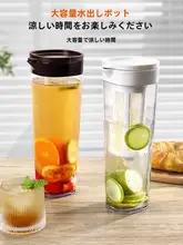 家庭用 ガラス コーヒー冷抽出器【大容量・冷水ポット・アイスティーポット・冷蔵庫用】
