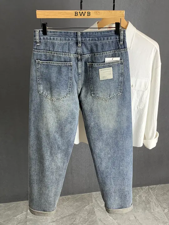 デニムパンツ メンズ ワイド ストレート インディゴ ストリート アメカジ 春 秋