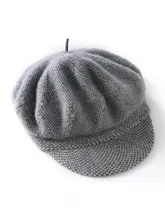 極上の柔らかさの山羊毛使用のキャスケット帽【男女兼用・暖かくカジュアル】