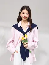 ウール混ニットシフォンカーディガン【春用・薄手・女性用・マルチウェア】