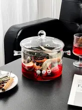 耐熱高硼珪酸ガラス製 ホットワイン用煮込み鍋【大容量・直火可・電気陶炉対応】