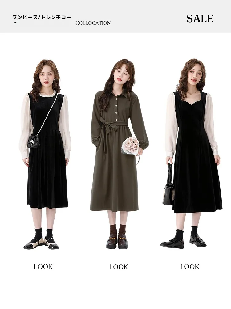 ドレスとトレンチコートのセットアップで失敗しないコーデネートは？