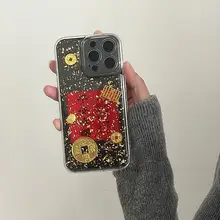 平安喜楽デザインのiPhone用ケース【金箔加工・全包仕様・防摔・新年向け・iPhone対応】